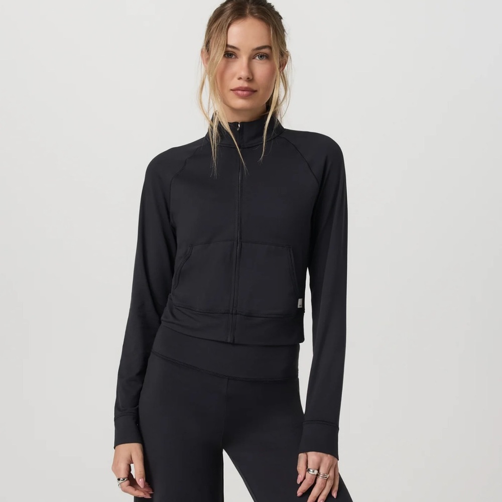 NWT VUORI Halo Mini Track Jacket Black Size Small - Picture 4 of 10